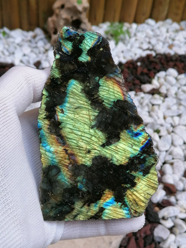 Labradorite polie une face - , –
