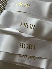 2,45m x 5cm LARGE RUBAN BOLDUC DIOR SATIN BRILLANT LETTRES DOREES