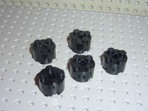 Lego black round - 5, brick