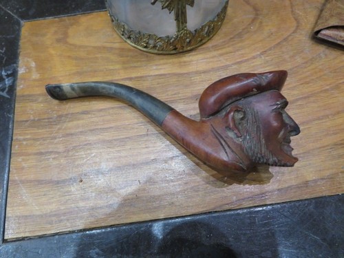 Ancienne pipe bois - pipe, en