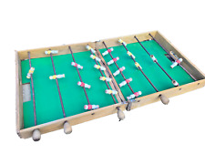 Baby-foot vintage en bois, modèle pliable ancien, à restaurer ou décorer.