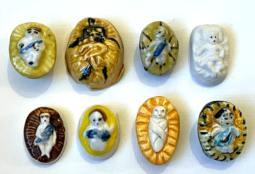 Lot fèves jésus santon - fèves,