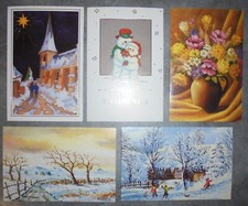 NEUF LOT 5 CARTE DE VOEUX