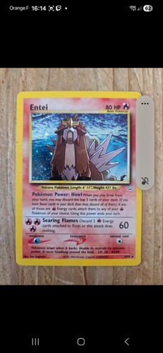 Carte pokémon holo entei 64 - pokémon,