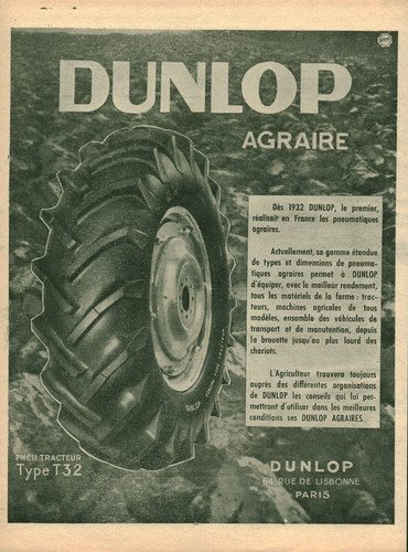 Publicité ancienne pneu