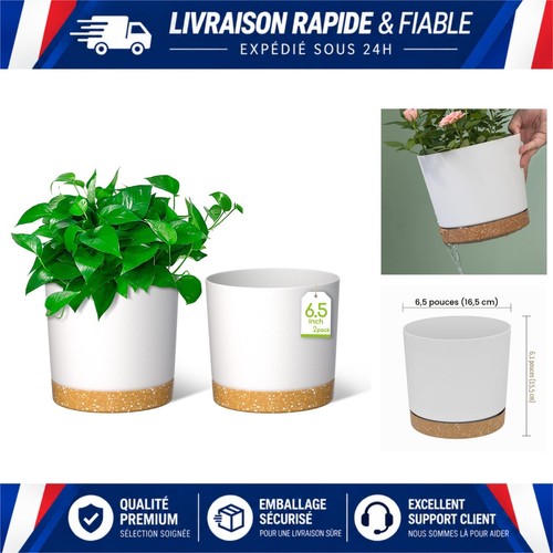 Zmtech lot pots de - de, fleurs