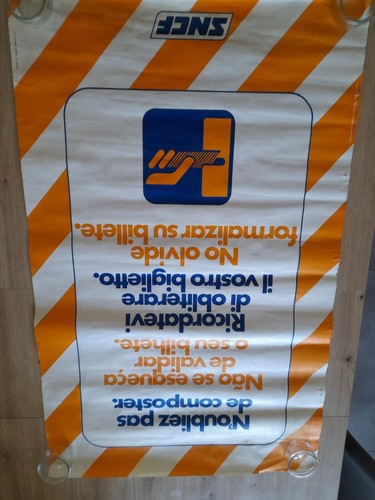 Sncf affiche originale de - sncf,