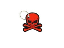 Porte cle cles clef brode