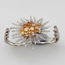 Bague Deux Doigts En Diamant De 2,31 Ct En Or Blanc 18k