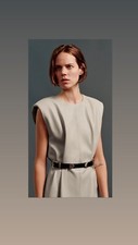 Robe ceinturée simili cuir - ceinturée,