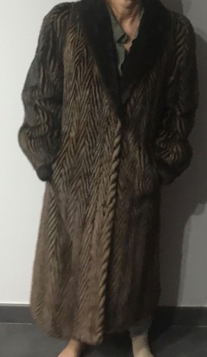 Manteau long queue vison - long,