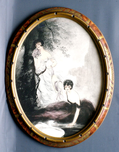 Eau forte art - déco, vers