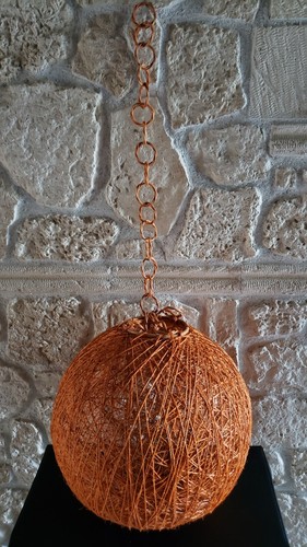 Suspension boule orange