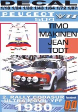 DECAL PEUGEOT 504 COUPE V6