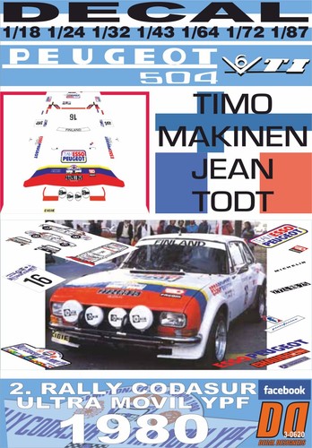 Decal peugeot 504 - decal,