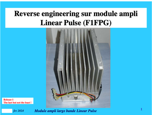 Linear pulse amplifier radio - pulse, -radio