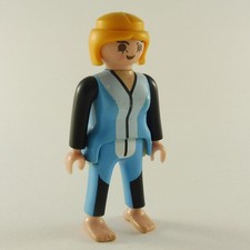 22865 Playmobil Femme Moderne en Tenue de Plongée Noire et Bleue
