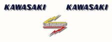KAWASAKI 500 H1 MACH III - 1969 1970 - White - Decals stickers