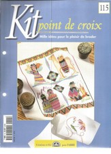 KIT POINT DE CROIX N°115 - DINER DE LA MER / BRODERIES DES ANDES / EPONGE ROUGE