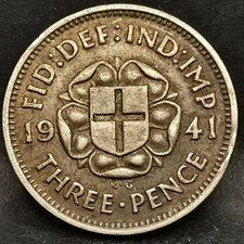 3 PENCE 1941 ARGENT 500‰