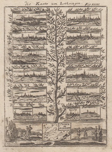 Lothringen gravure originale - lothringen,
