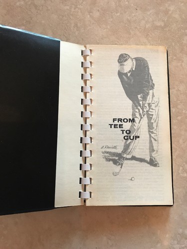 Vintage golf book - golf, book-