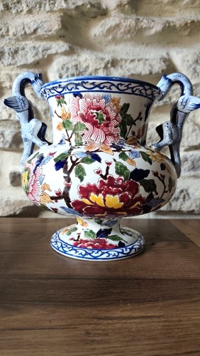 Vase anses dragons faïence - anses,