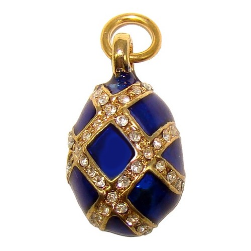 Pendentif oeuf bleu - pendentif, bleu/
