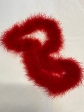 Boa plume autruche rouge 1m