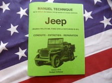 Manuel technique Jeep Willys MB Ford GPW M201 CONDUITE ENTRETIEN REPARATION