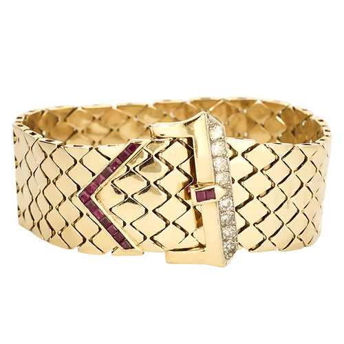 Elegant bracelet ruban - elegant, or