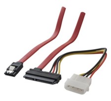 Câble SATA 50cm - 2 en 1