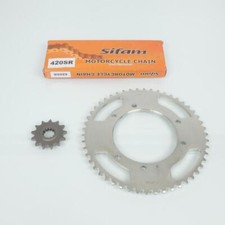 Kit chaîne Sifam pour Moto Rieju 50 Mrt Pro 2009 à 2019 13X50 pas 420 Ø105mm