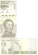 Venezuela 200000 bolívares