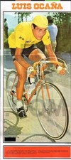 1974 DOCUMENT  ( ROF 19 )  POSTER  CYCLISME  CYCLISTE luis OCANA