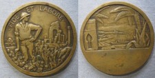 Algérie Médaille Coloniale, Port Alger, Colon - FIDE ET LABORE, par A. Pommier