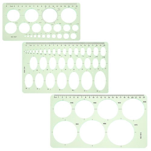 Pcs gabarit cercle regle - gabarit,