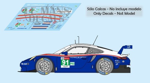 Autocollants porsche 991 rsr - porsche,