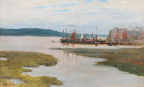 Tableau ancien albert matignon - tableau,