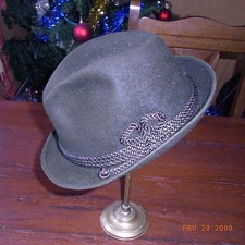 CHAPEAU FEUTRE POIL P & C HABIG VIENNE VINTAGE FUR FELT PC HABIG WIENN