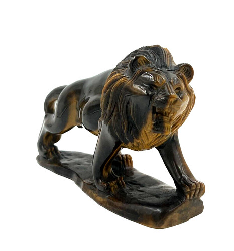 8cm tigre eye lion statue - 17.8cm,