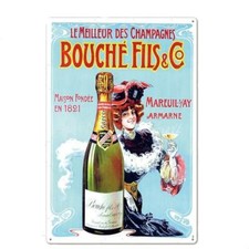 Plaque publicitaire en tôle "