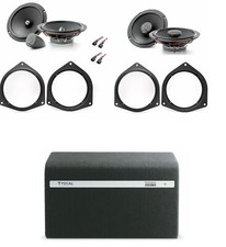 Set Haut-Parleurs + Caisson de Basse Focal Universel pour Kia Série Je Partir 20