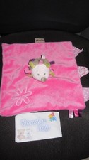 doudou plat hérisson rose