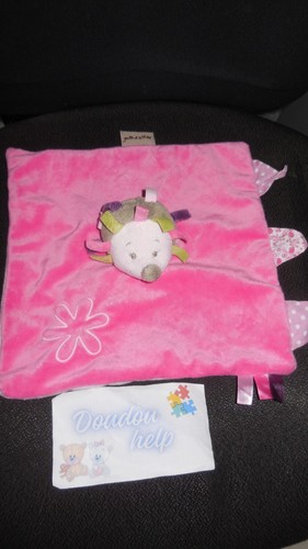 Doudou plat hérisson rose - doudou,