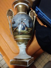 Paire De Vases Empire Porcelaine De Paris Scènes Napoléonniennes