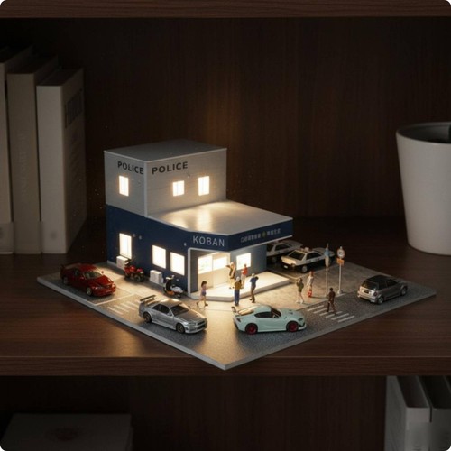 Maquette koban éclairée pvc - koban,