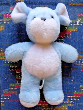 SR3/ DOUDOU PELUCHE VINTAGE NOUNOURS SOURIS CHIEN BLEU BLANC  30 CM  TBE