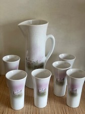 6 Verres  et pichet vintage -