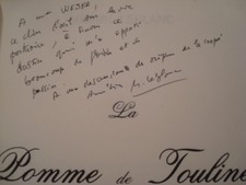 Michel LEBLANC La pomme et la touline 1987 E.O. Envoi